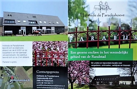 Foto Folder Paradijshoeve